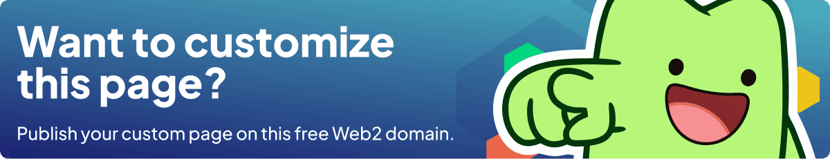 Want to customize this page?